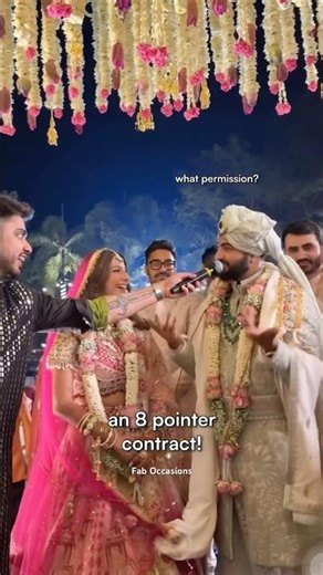 Funny Bridal Wedding Contract | Wedding Madness | Indian Bridal Entry | Indian Groom | Wedding Vows