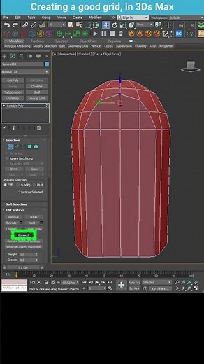 Optimizing 3D Model Mesh with the Connect Tool in 3ds Max #shorts #3dsmax #connect