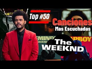 Top #50 Canciones mas escuchadas de THE WEEKND en YouTube #theweeknd #blindinglights