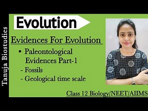 Paleontological Evidences for Evolution - Part-1 |What is fossil | Geological time scale |Evolution