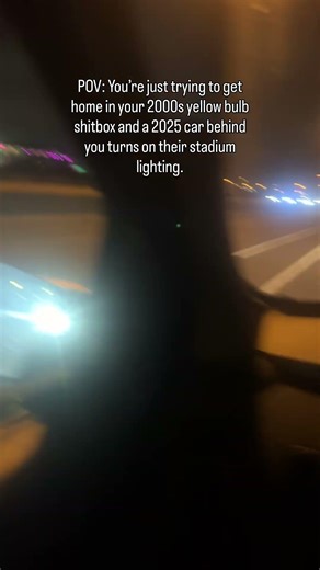 These new led bulbs are way too bright 😂.. #funny #shorts #car #carcommunity #highway #dashcam