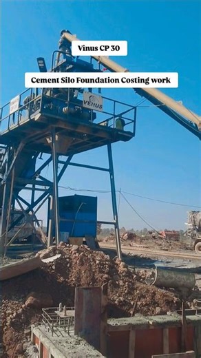 Cement Silo Foundation Costing work #plantwork #highlights #viralvideo