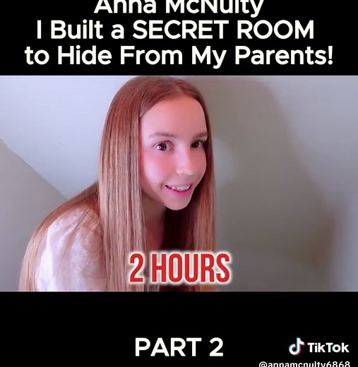 I Built a SECRET ROOM to Hide From My Parents! Part 2 #gymnastics #foryoupage #annamcnulty #annamcnultychallenge #annamcnutlytrend #world #most #flexible #girl #boy #hour #challengel