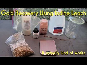 Gold Recovery Using Iodine Leach #gold #goldrecovery #scrap #ewaste #electronics #chemistry