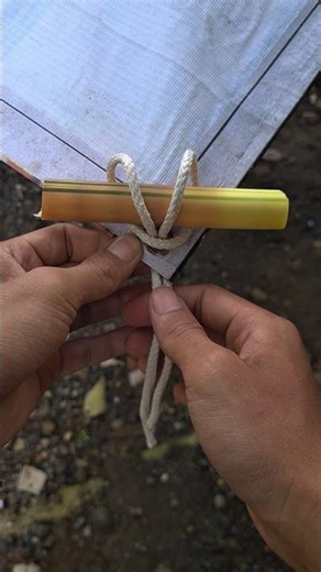 So strong and Reliable - I love this tarp corner knot.
