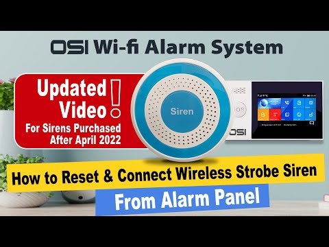 OSI Smart Alarm System // How to Reset and Pair the Wireless Siren // Display Panel