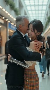 Proud Grandfather’s Visit #humanoidgirl #aiart