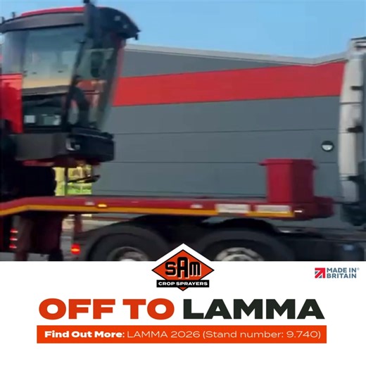 And we are off... Our first load heading out ready for LAMMA next week! Find out more about our NEW for 2026 boom levelling system! (Stand number: 9.740) | Sands Agricultural Machinery