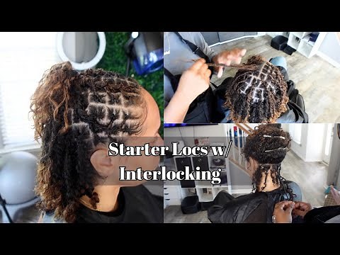 Starter Loc Retwist | Interlocking Method | 3A 3B Hair