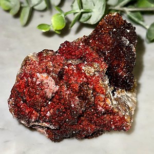 High Quality Druzy Quartz on Red Manganese W/hematite, Pyrolusite & Barite - Mineral Specimen - Gifts for Nature Lovers - Crystal Home Decor - Etsy