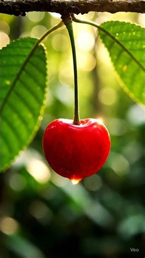 🍒 Cinematic Cherry ASMR | Jungle Vibes | Satisfying 8s Loop” #asmr #satisfyingasmr