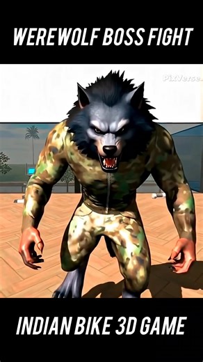 Indian Bike 3D: Werewolf Boss Fight Gameplay🚀💯 #trending #gaming #shortsfeed