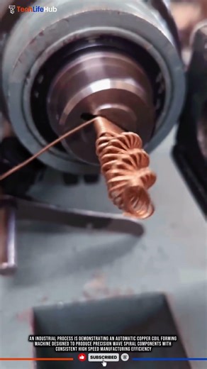 Innovation High Speed Copper Coil Forming Machine: Precision Wave Spring Production #tech