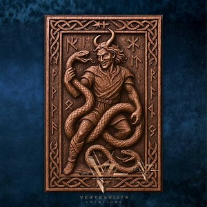 Loki Norse God Bas-relief | Viking STL File for CNC Router & Laser | Mythology Wall Art 3D Model | Deep Relief Nordic Carving Design - Etsy Australia
