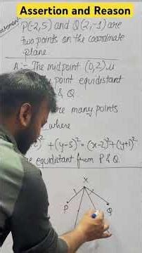 Assertion and Reason |Coordinate Geometry| Boards 2025-2026 #boardexamination #mathshorts #ytshorts