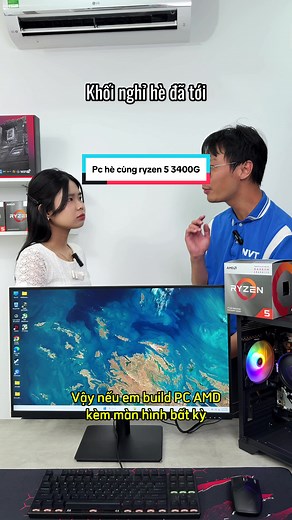 Pc chưa màn cùng Ryzen 5 3400G full new nha anh em #pcgaming #xuhuong #pctracham #amd