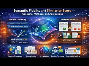 ✅Semantic Fidelity and Similarity Score