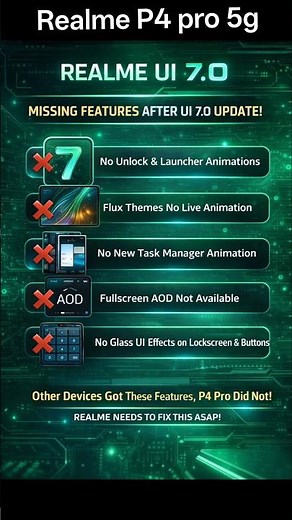 Realme P4 Pro UI 7.0 SCAM? 😱 Ye Features Gayab Kar Diye! | Shocked Users #shorts