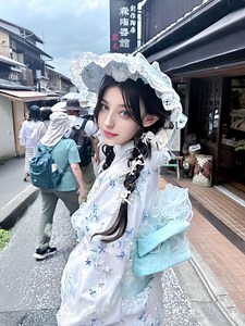 White Blue Lace Robe Kimono Dress | Romantic Sheer Outfit for Photoshoot & Ceremony - Etsy