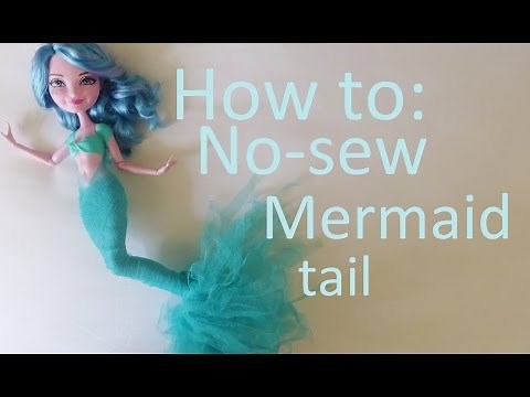 How to: Make a NO-SEW mermaid tail for your dolls (by EahBoy)