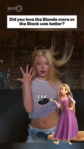 Yoonchae is in her RAPUNZEL era