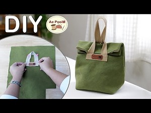 A cute pouch bag, quick and easy making.