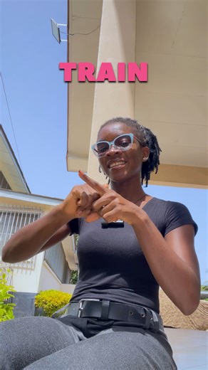 How to sign TRAIN in Ghanaian Sign Language #signwithdela #ghanaiansignlanguage #signlanguage