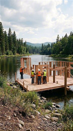 Building a Stunning American Riverfront House on Water | Elevated Deck Living