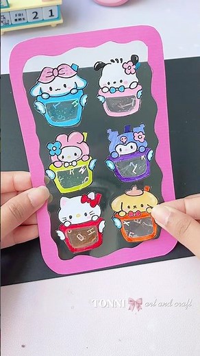 DIY 3D sticker ￼#diy #tonniartandcraft #craft #art #love #cute