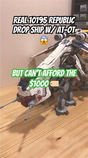 Real LEGO Republic Dropship W/ AT-OT 10195 For $350 #legostarwars #lego #clones #dropship