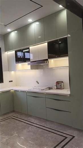 Modular Kitchen Profile Light Setup 🔥 | LED Strip Hidden Lighting #shorts