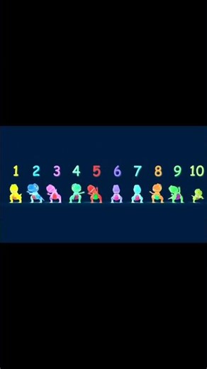T-Rex Dinosaur Numbers #shortvideo #shorts #animation