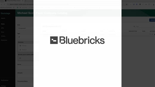 Infrastructure Backend on Spotify Backstage using Bluebricks