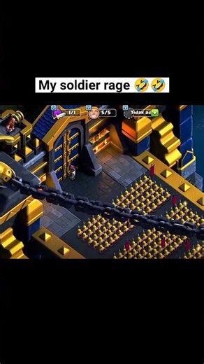 My soldier rage 😂 - COC | #clashofclans #cocshorts #shorts