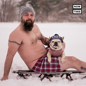 339K views · 5.3K reactions | Drop what you’re doing and look at this adorable ‘Dad Bods and Rescue Dogs’ calendar | NowThis | Facebook