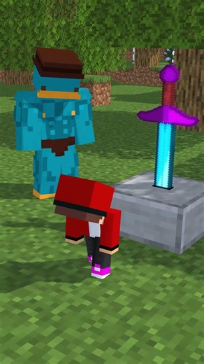 Who Will Be Able to Pull Out This Sword?! | MAIZEN Animation in Minecraft