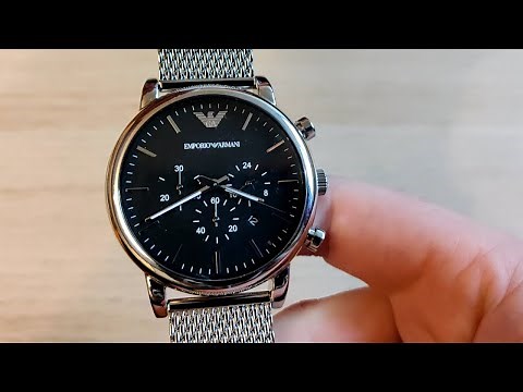 Emporio Armani review watch AR1808 Chronograph