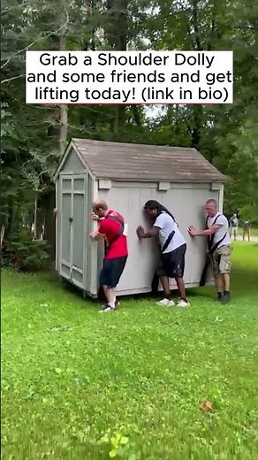 How Do You Lift a 1000+ lb Portable Shed With A Shoulder Dolly?