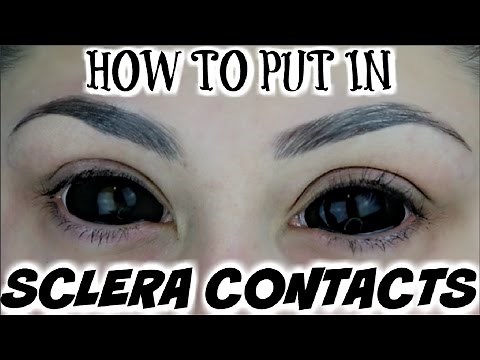 How To Put Big Sclera Contacts In The Easy Way | BeautyByJosieK
