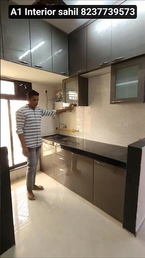 small modular kitchen design !! #modularkitchen #shorts #trending #viralvideo