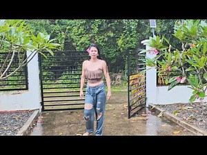 Getting wet in the rain🌧️. Baggy jeans