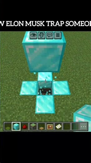 How ELON MUSK TRAP SOMEONE in Minecraft #minecraft #shorts #youtubeshorts