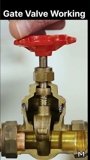 How a Gate Valve Works! 🚰 (Inside View) #shorts