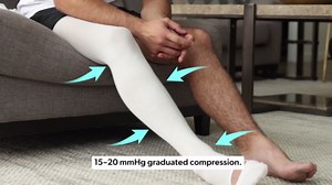 BraceAbility Anti Embolism Compression Stockings - Thigh High Medical TED Hose 15-20 mmHg with Top Toe Inspection Hole for Men, Women, Post Surgery Recovery, Varicose Veins, DVT Prevention (M)
