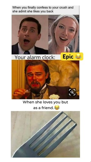 “That moment you confess… and reality hits harder than the alarm clock 😭” #funnymemes #crush #laugh
