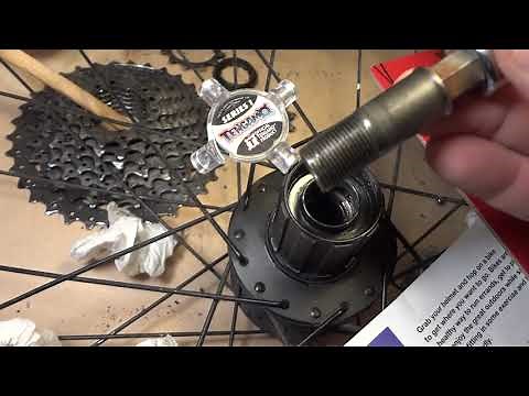 Remove free hub SRAM 9 speed cassette shimano wheel