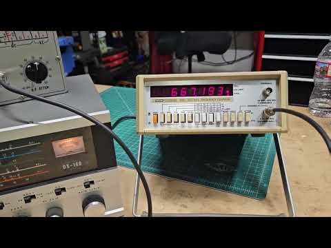 Testing a DX-169 Shortwave Radio with a Eico Signal Generator.