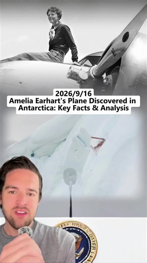 Amelia Earhart's plane may have been found in Antarctica, reigniting a long-standing mystery. Scientists utilized advanced technology to identify the crash site and possible remains within. What are your thoughts on this discovery? #ameliaearhart #discovery #mystery #aviationhistory #antarctica