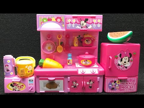 Disney Minnie Mouse Mini Kitchen Set Satisfying with Unboxing Compilation Toys ASMR #923
