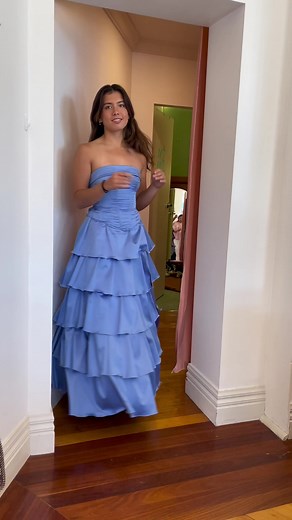 Stunning Dark Blue Corset Prom Dress - Elegant Formal Gown